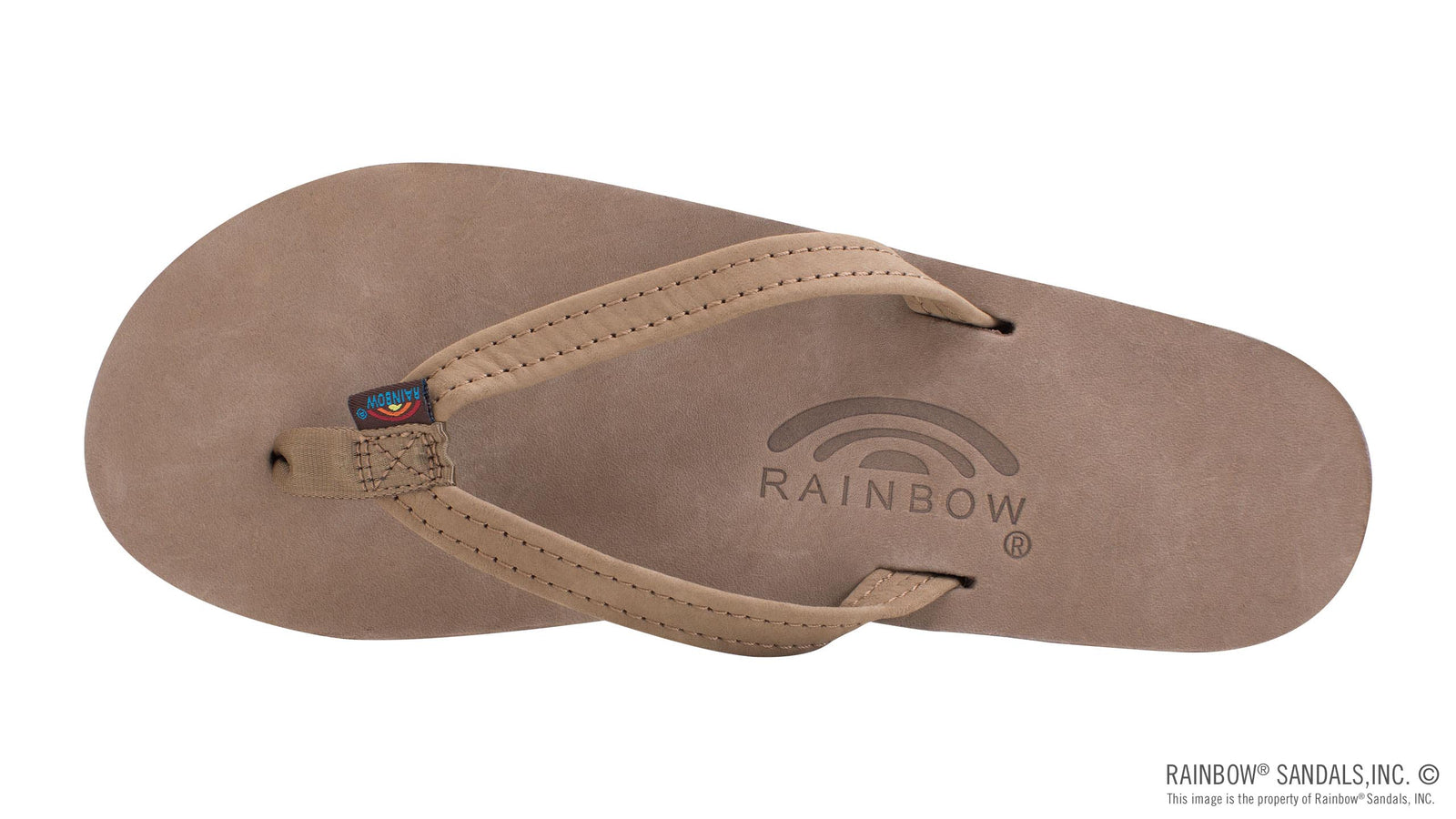 Rainbow W Premier Leather Narrow Strap DARK BROWN