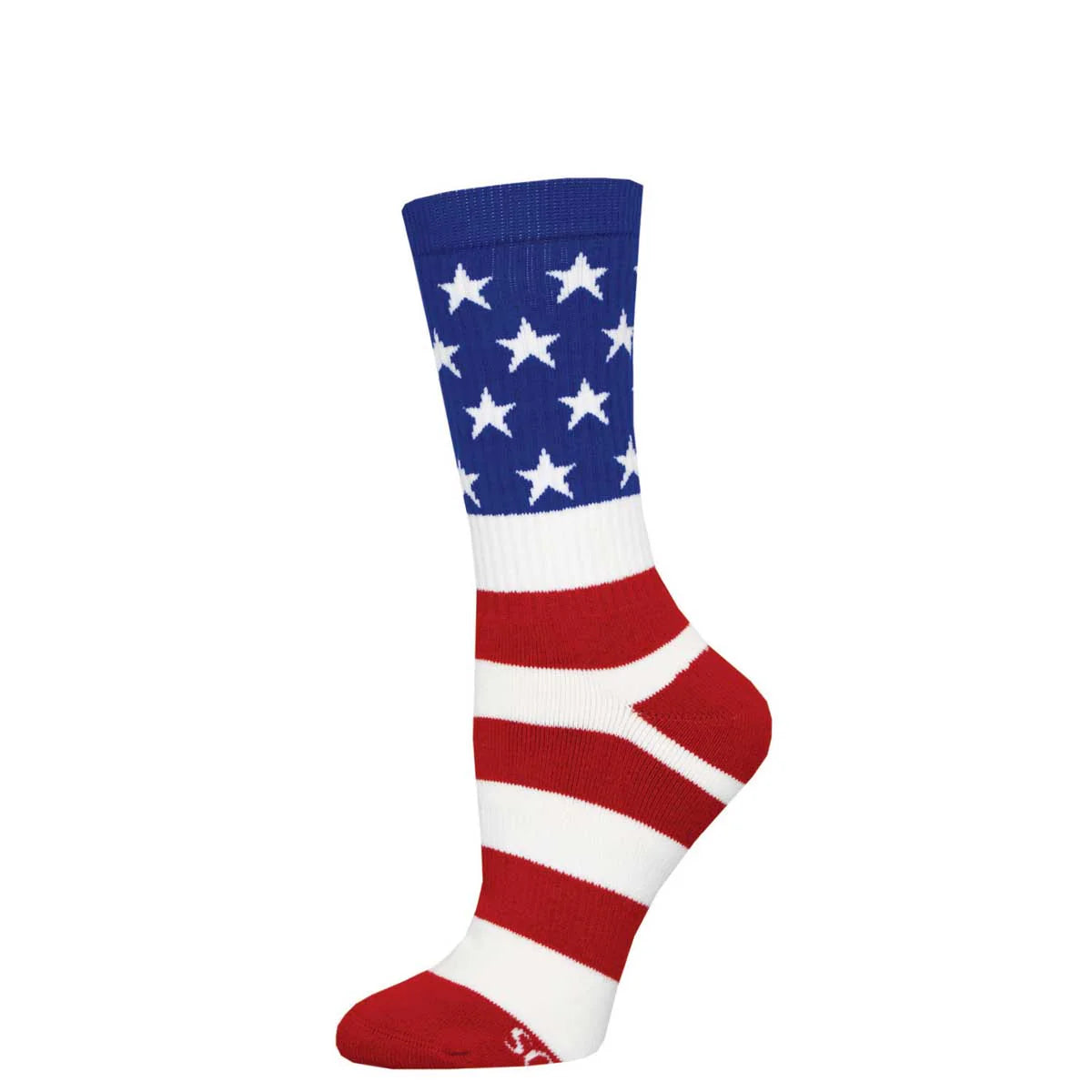 Socksmith M Old Glory Active Crew RED WHITE BLUE