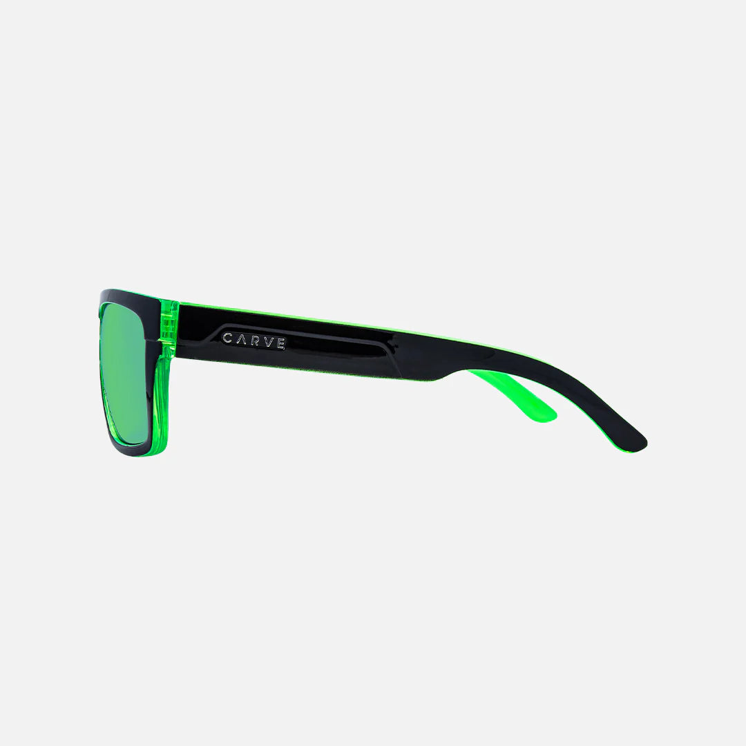 Carve Eyewear Volley GLOSS BLACK/GREEN IRIDIUM