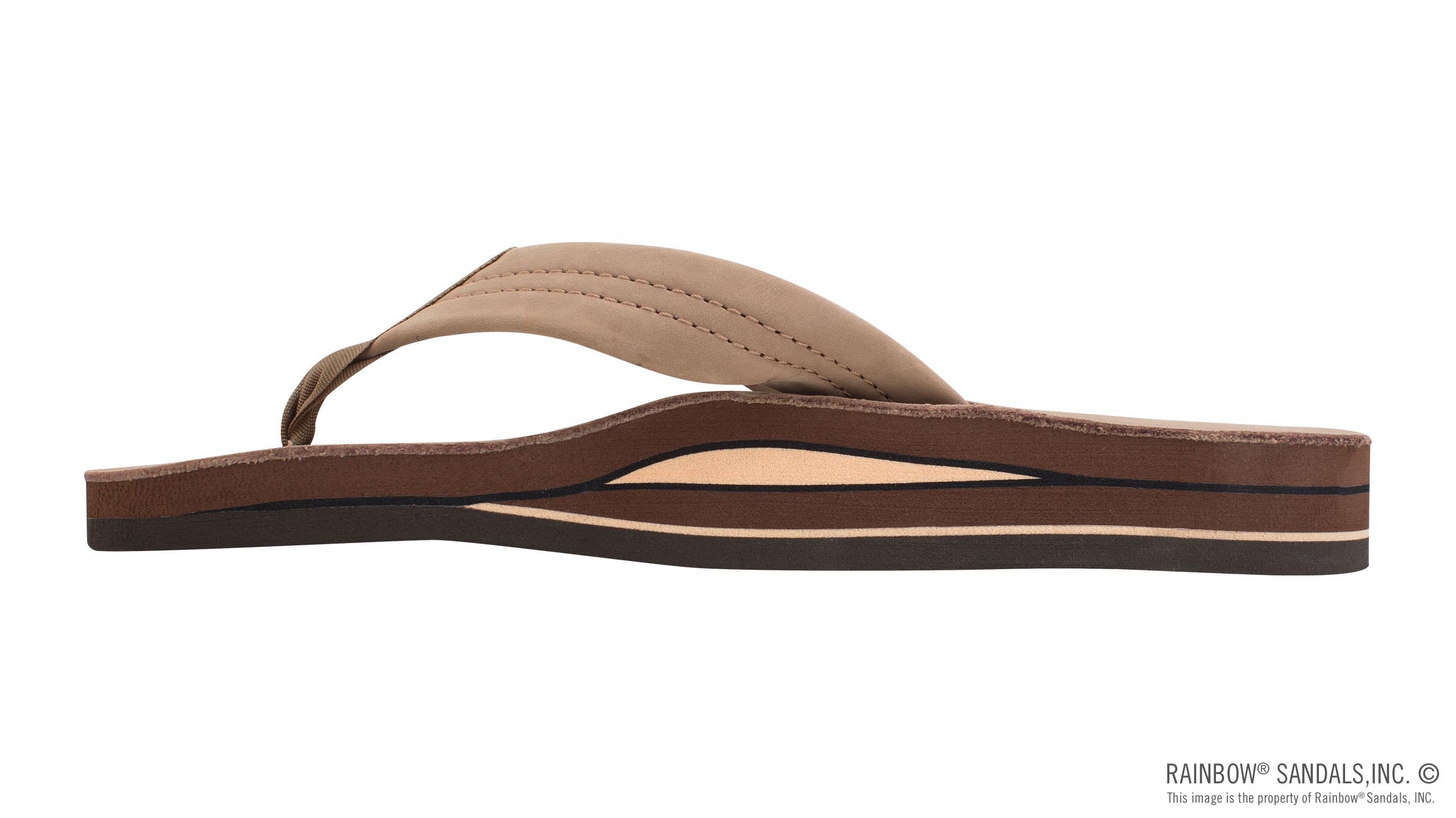 Rainbow W Premier Leather Double Layer DARK BROWN