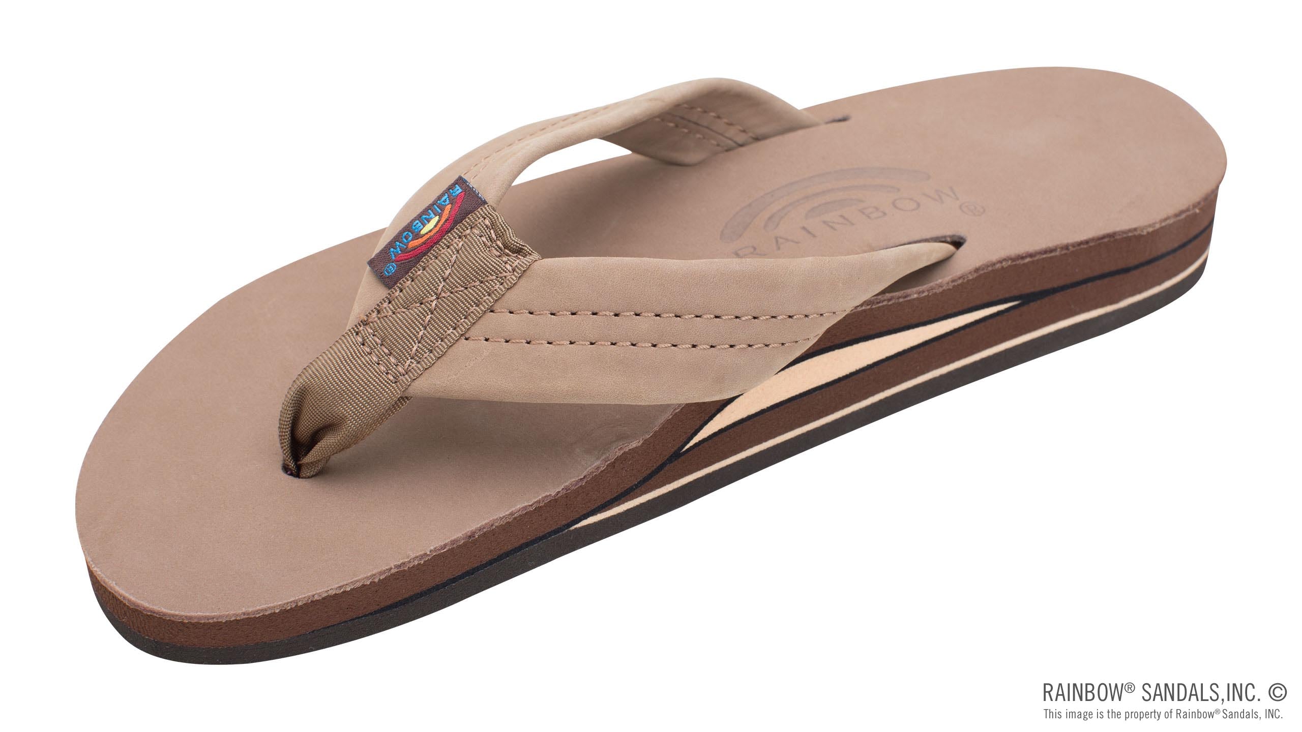 Rainbow W Premier Leather Double Layer DARK BROWN