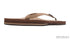 Rainbow W Double Layer Premier Leather 1/2" Narrow Strap DARK BROWN