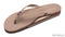 Rainbow W Double Layer Premier Leather 1/2" Narrow Strap DARK BROWN