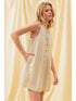 Miou Muse W Pleated Front Romper OATMEAL