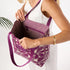 ALOHA Collection Lattice Reversible Tote SANDSTONE PLUM