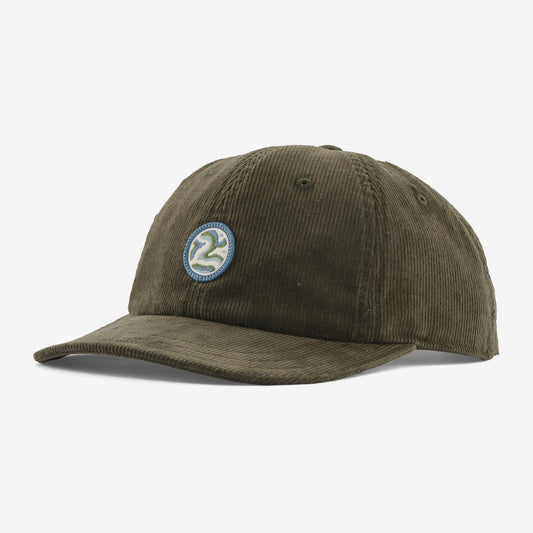 Patagonia Corduroy Cap EARTH CURRENTS PATCH: PINE NEEDLE GREEN