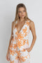 Rhythm W Sanctuary Floral Vest WHITE/ORANGE
