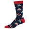 Socksmith M Bamboo Crew Chumming the Water NAVY