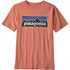 Patagonia Kids Regenerative P-6 Logo Tee MELLOW MELON