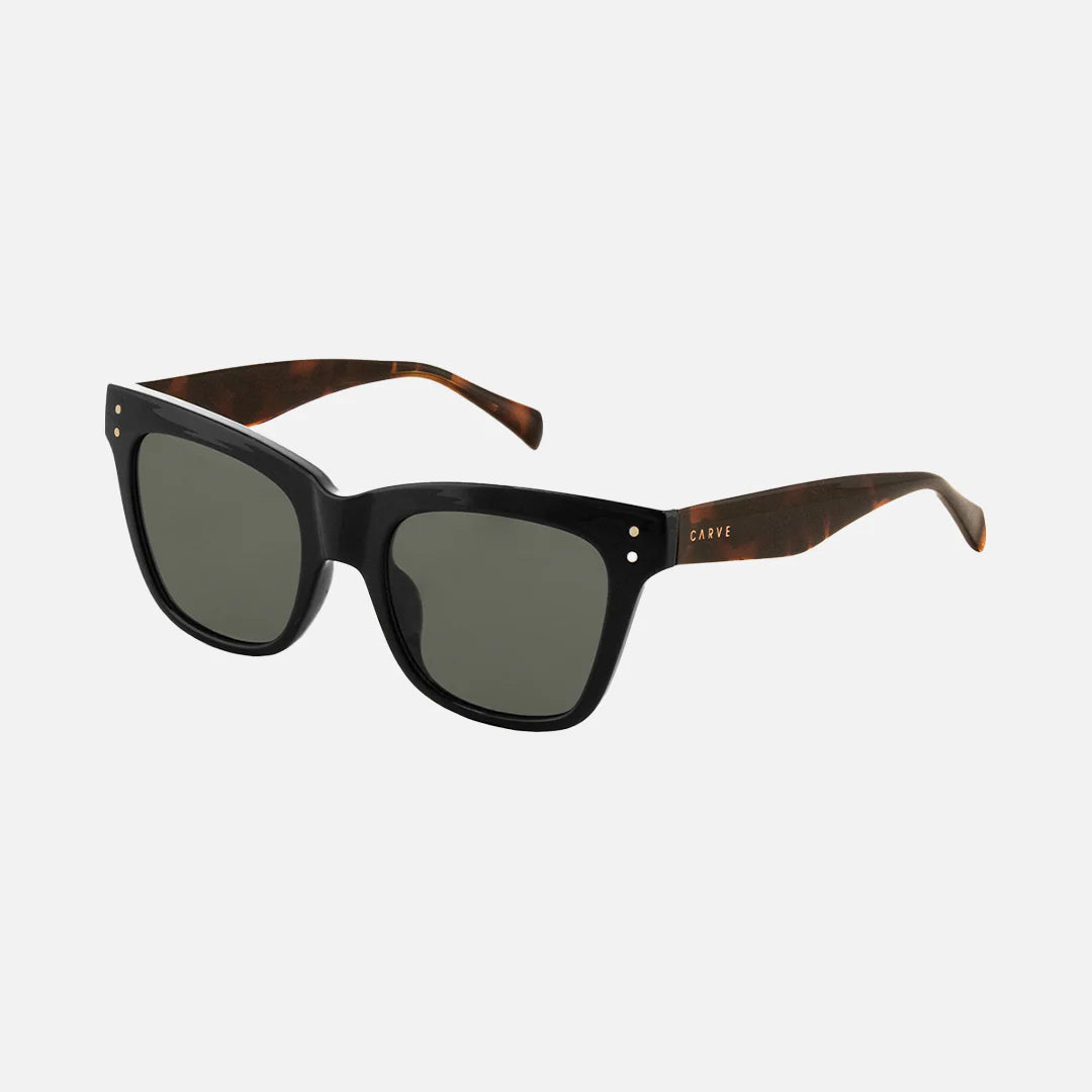 Carve Eyewear Leopold GLOSS BLACK MUTED TORT GREY