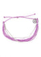 Pura Vida Malibu Silver Chain Bracelet LT PURPLE