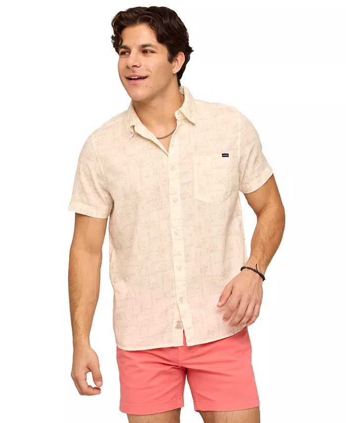Chubbies M Performance Friday Shirt THE SURF SIGNAL TAN