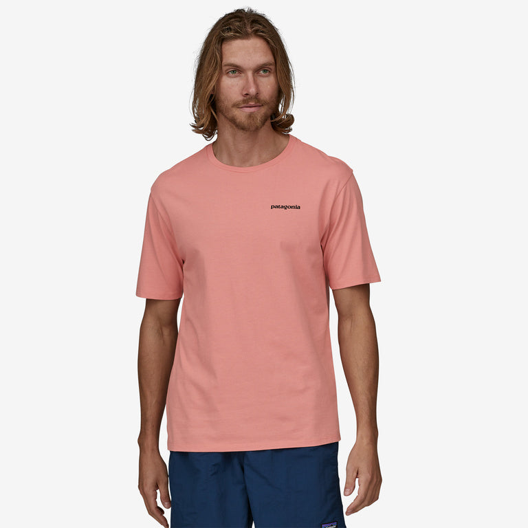 Patagonia M SS P-6 Mission Organic Tee SUNFADE PINK