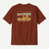 Patagonia M SS Skyline Stencil Organic Tee DRIED VANILLA