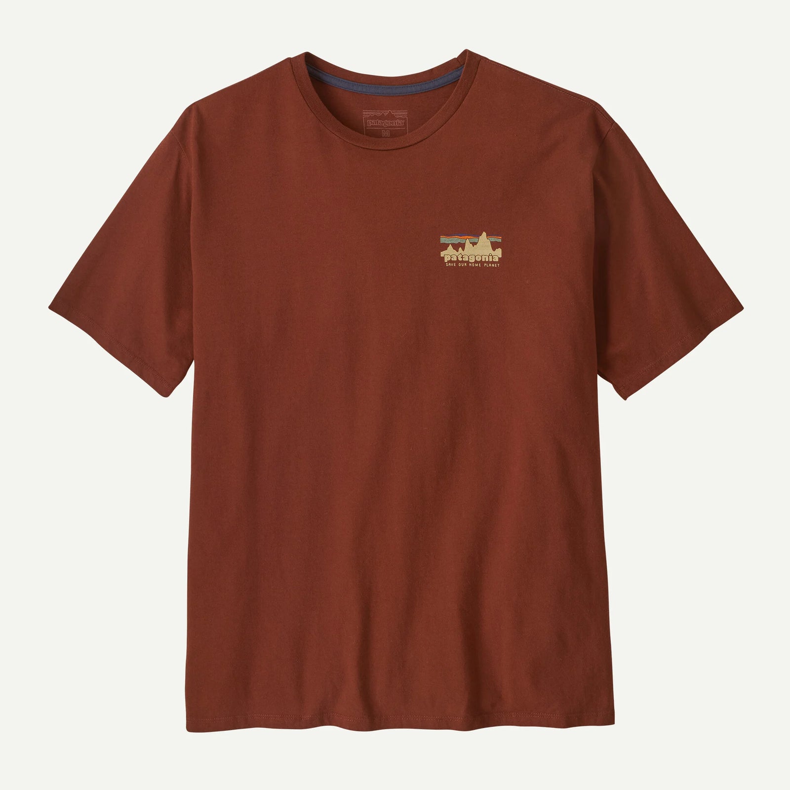 Patagonia M SS Skyline Stencil Organic Tee DRIED VANILLA