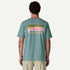 Patagonia M SS Take a Stand Responsibilitee RAINBOW RUN BLUE SAGE
