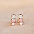 Pura Vida 3 Stone Drop Stud Earrings ROSE GOLD