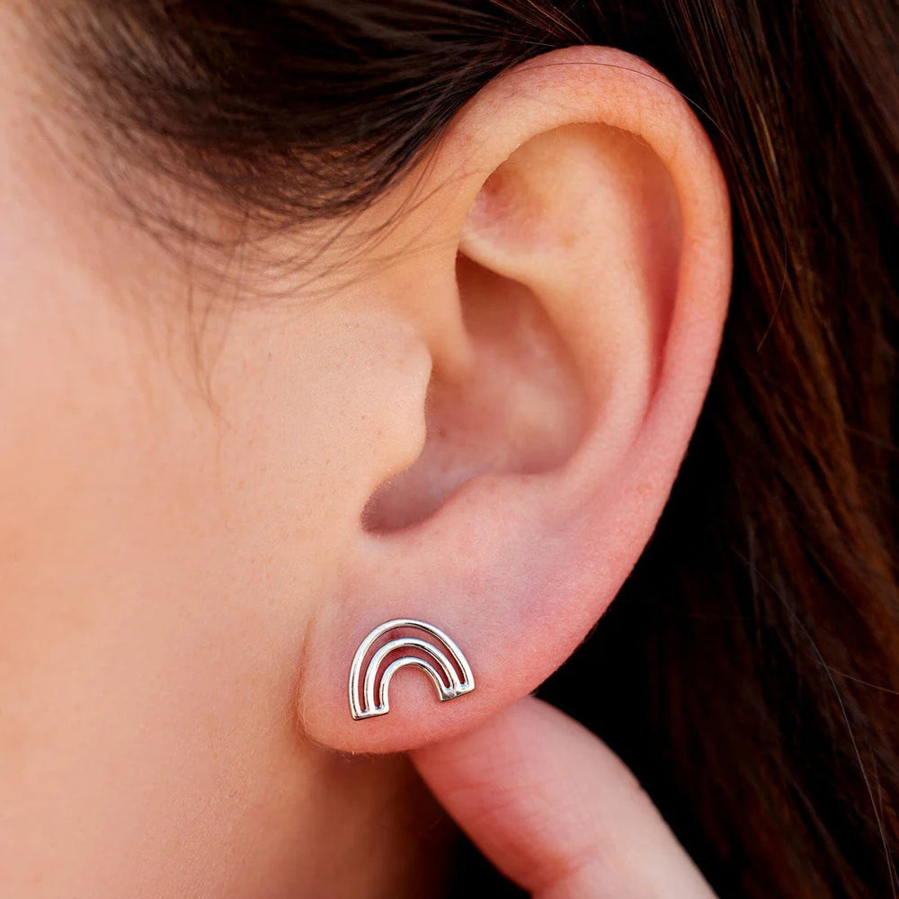 Pura Vida Chasing Rainbows Studs SILVER