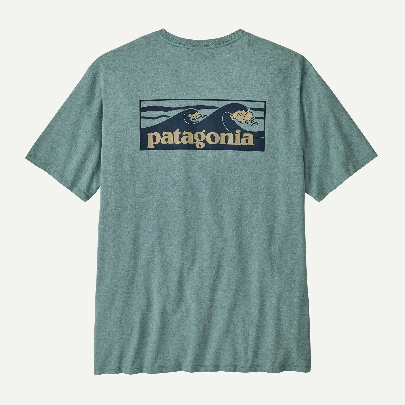 Patagonia M SS Boardshort Logo Tee BLUE SAGE