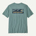 Patagonia M SS Boardshort Logo Tee BLUE SAGE