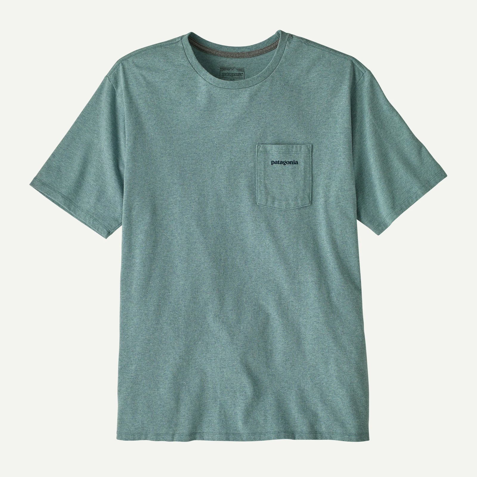 Patagonia M SS Boardshort Logo Tee BLUE SAGE