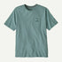 Patagonia M SS Boardshort Logo Tee BLUE SAGE