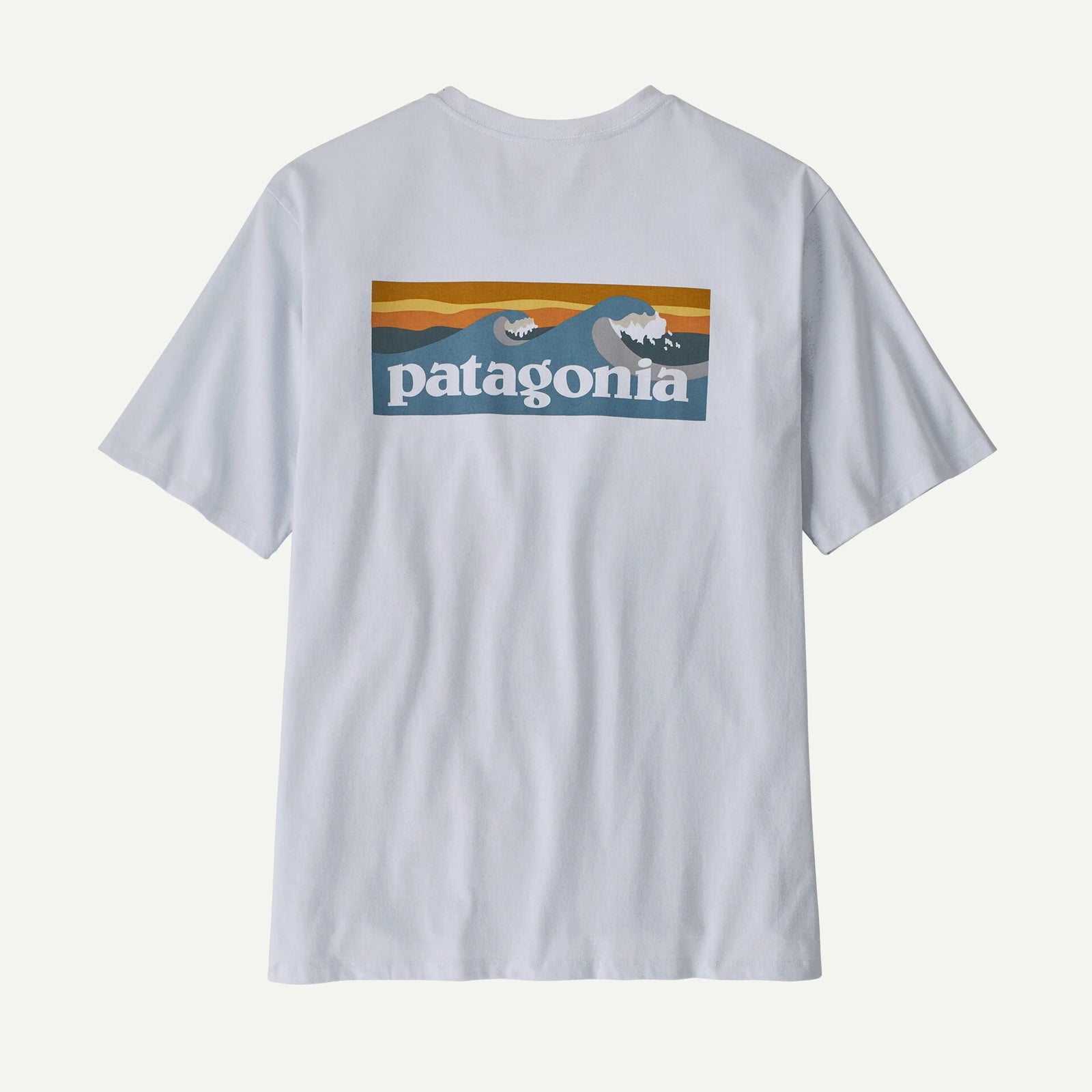 Patagonia M SS Boardshort Logo Tee WHITE