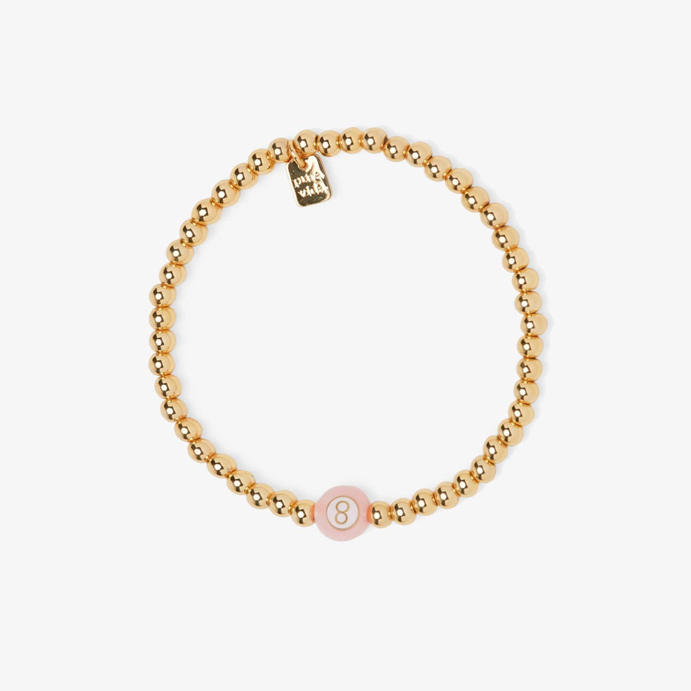 Pura Vida Magic 8 Ball Stretch Bracelet GOLD