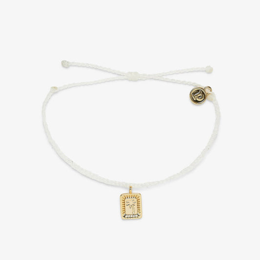 Pura Vida Palm Burst Gold Charm Bracelet NATURAL