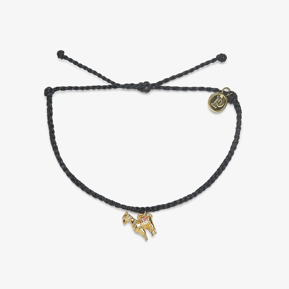 Pura Vida Llama Charm Bracelet BLACK