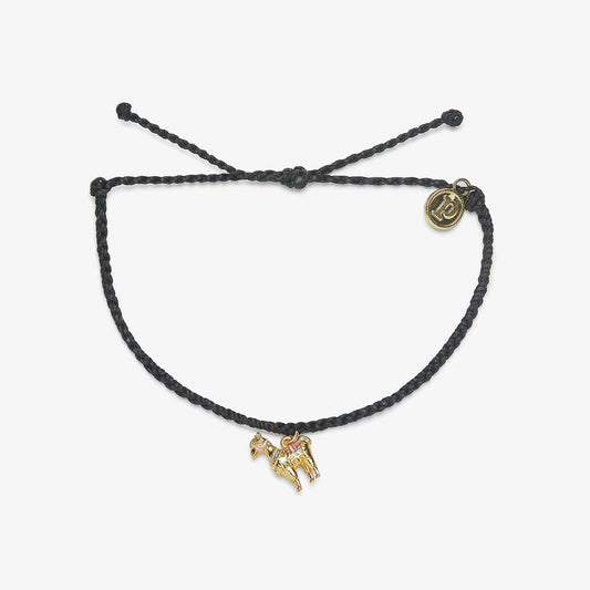 Pura Vida Llama Charm Bracelet BLACK