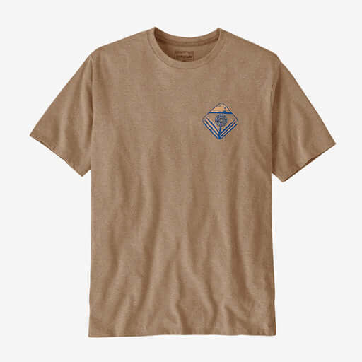 Patagonia M SS Dawn To Dusk Responsibilitee Tee GRAYLING