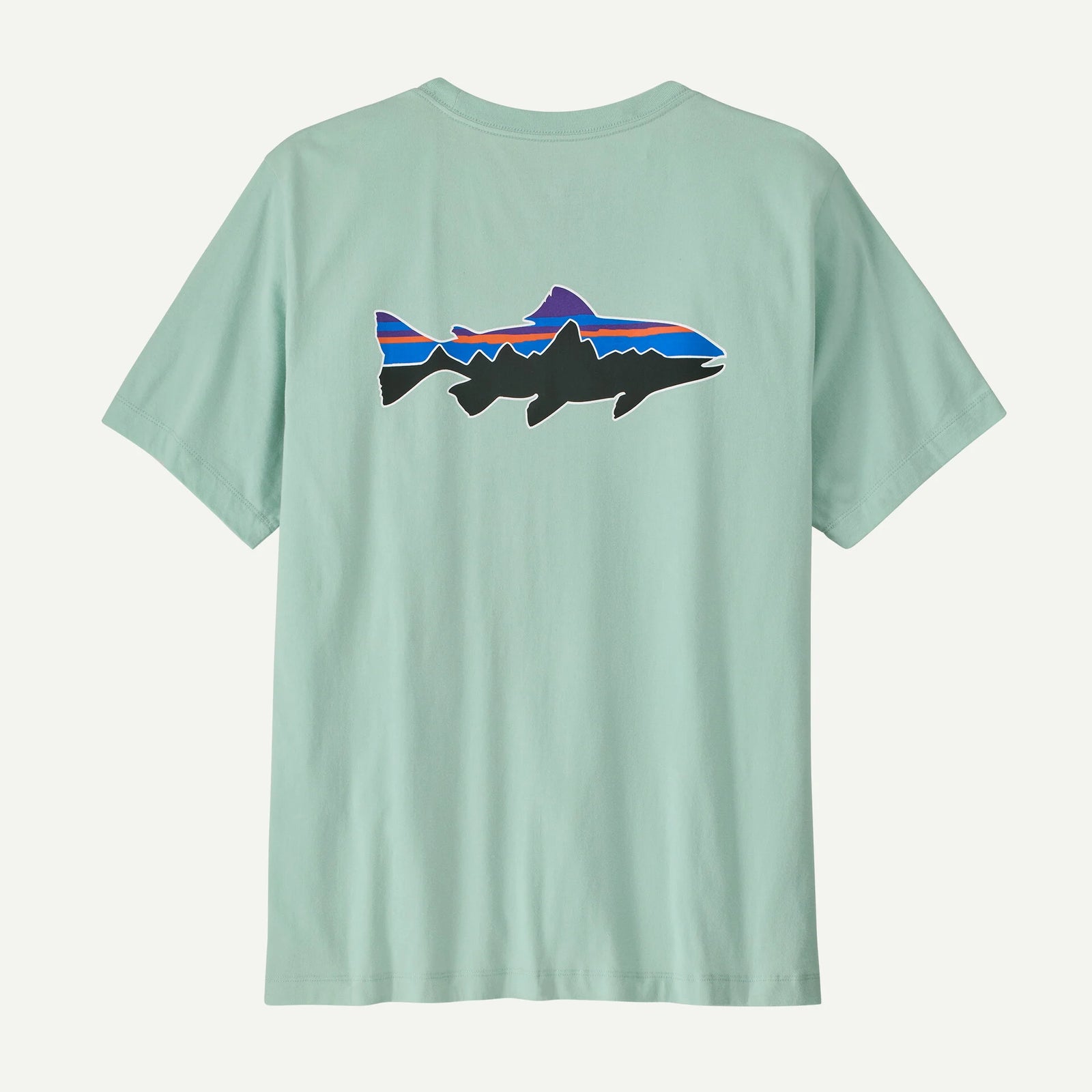 Patagonia M SS Fitz Roy Trout Tee THIN ICE