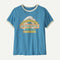 Patagonia W SS Great Waves Ringer Tee SHORE BLUE