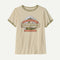 Patagonia W SS Great Waves Ringer Tee UNDYED NATURAL