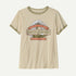 Patagonia W SS Great Waves Ringer Tee UNDYED NATURAL