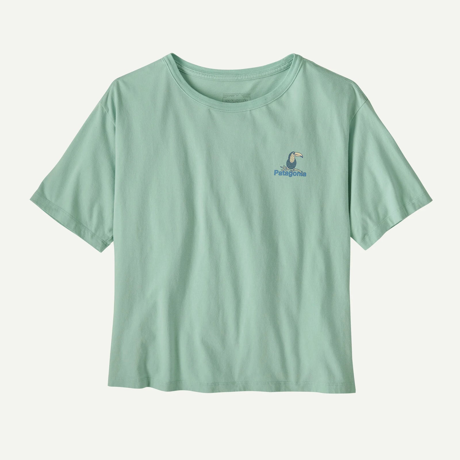 Patagonia W SS Protect Rainforests Easy Cut Tee THIN ICE