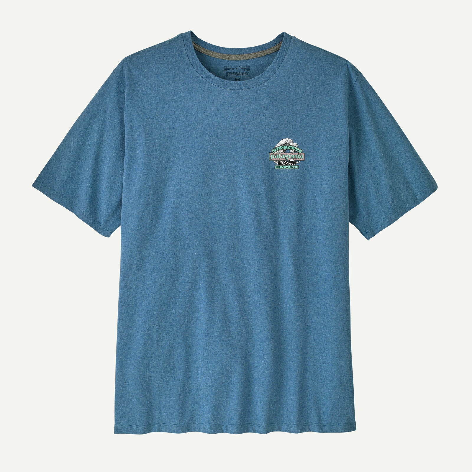 Patagonia M SS Great Waves Responsibilitee SHORE BLUE