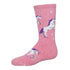 Socksmith Kid's Active Crew Unicorn Stars PINK HEATHER
