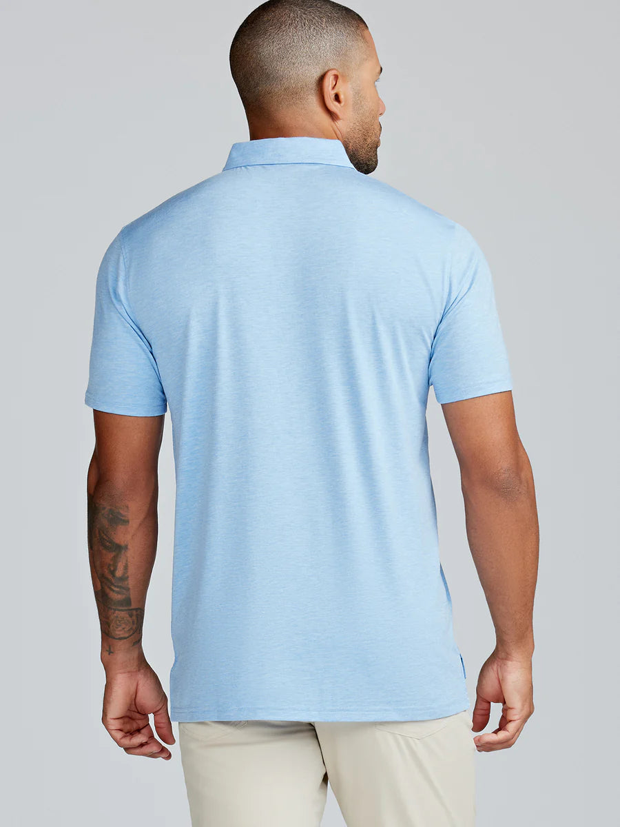 Tasc M Cloud Polo POLAR HEATHER