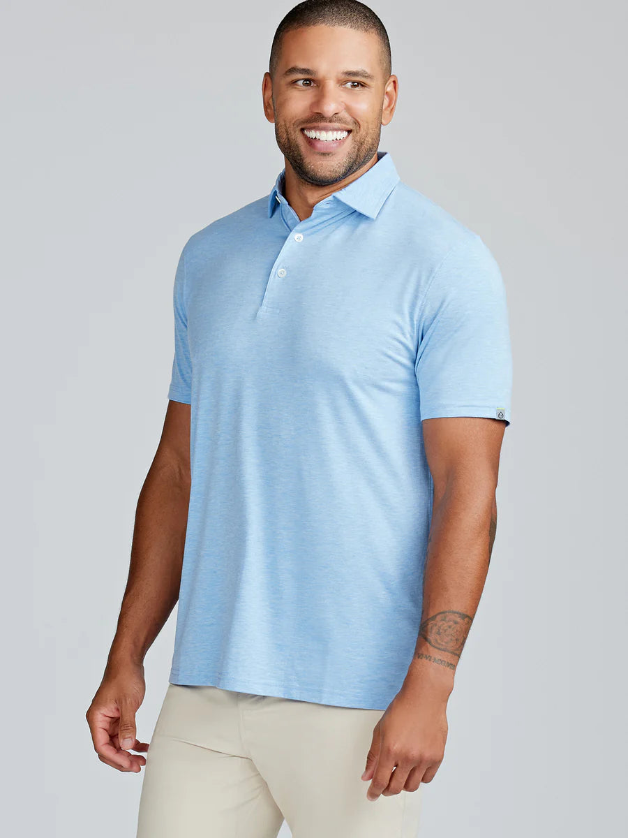 Tasc M Cloud Polo POLAR HEATHER