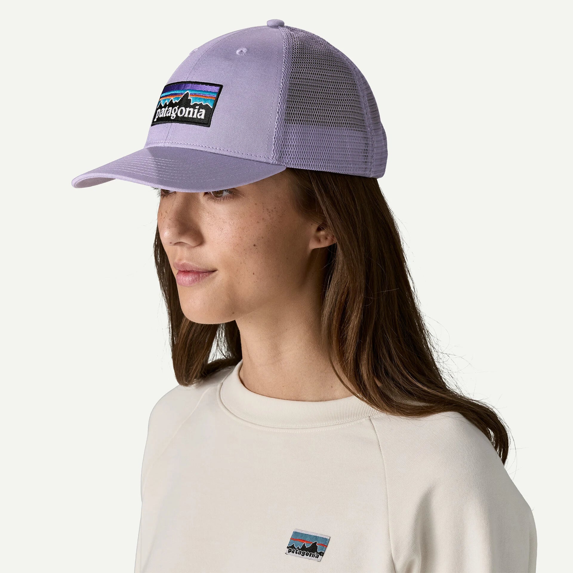 Patagonia P-6 Logo LoPro Trucker Hat CONCRETE PURPLE
