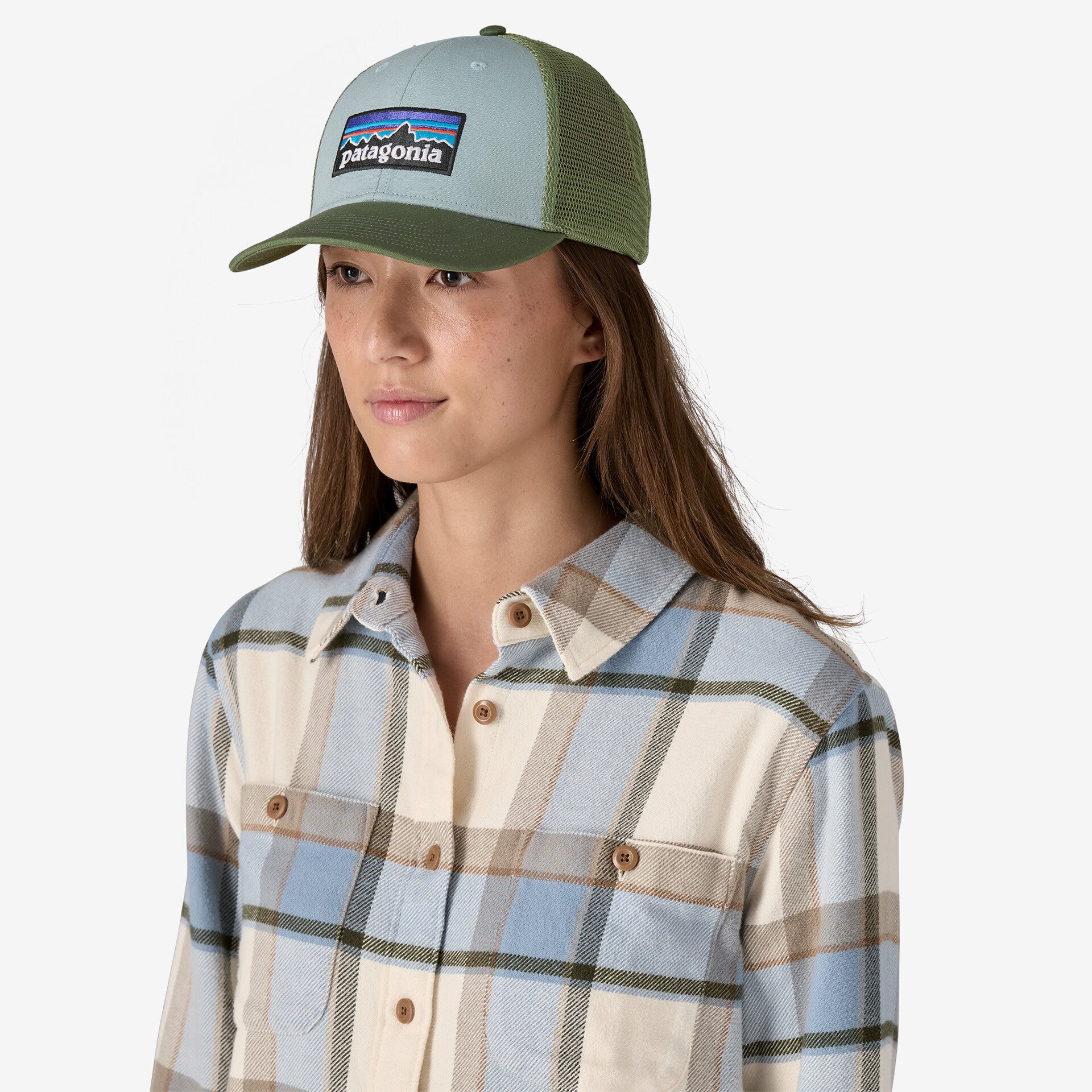 Patagonia P-6 Logo LoPro Trucker Hat THERMAL BLUE