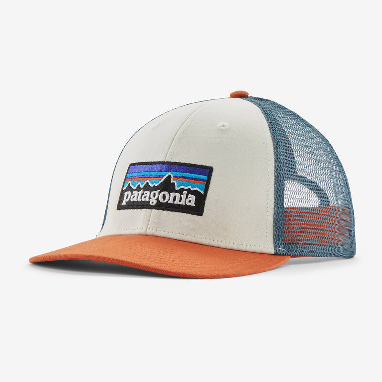 Patagonia P-6 Logo LoPro Trucker WHITE/REDTAIL RUST