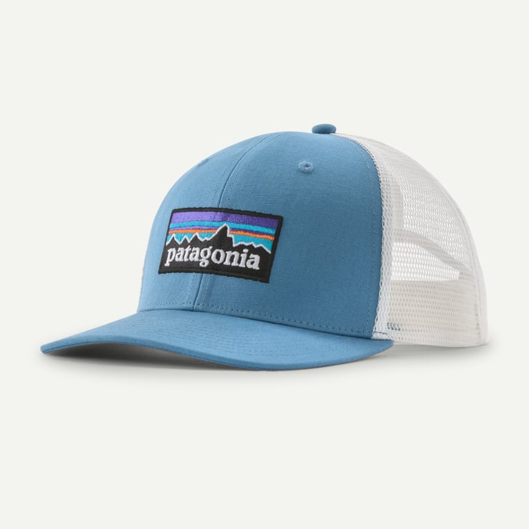 Patagonia P-6 Logo LoPro Trucker Hat SHORE BLUE
