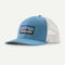 Patagonia P-6 Logo LoPro Trucker Hat SHORE BLUE