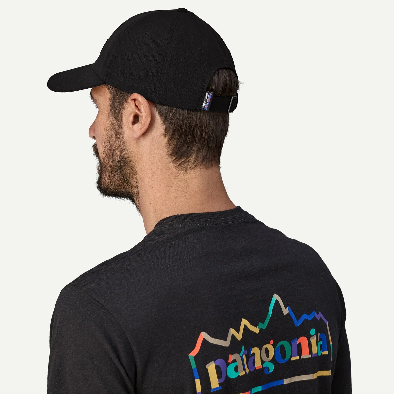 Patagonia P-6 Label Trad Cap BLACK