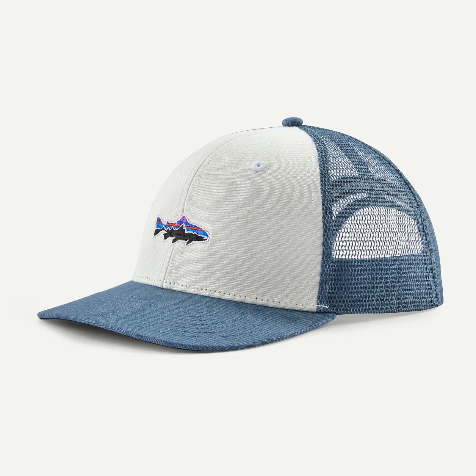 Patagonia Take A Stand Trucker Hat TROUT WHITE