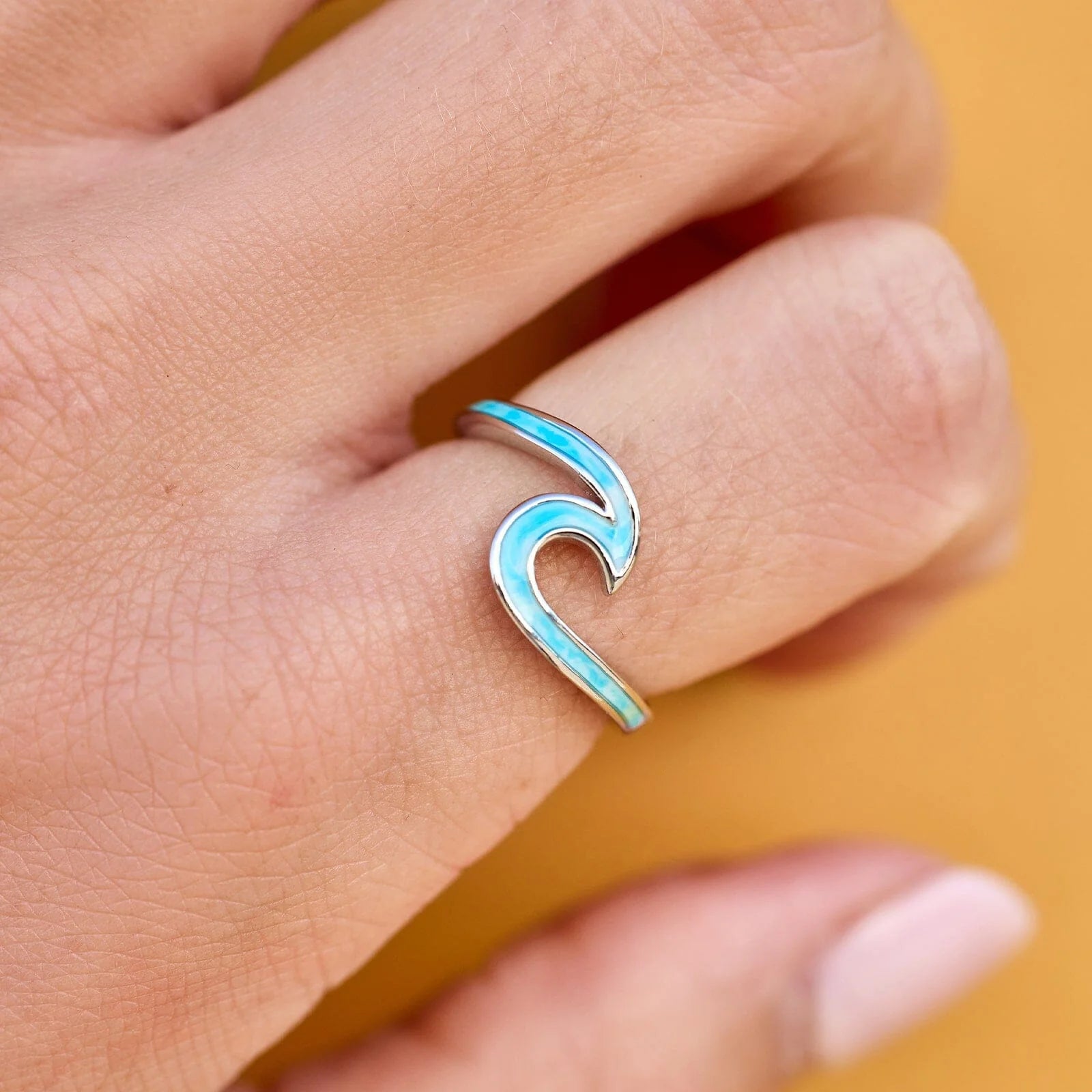 Pura Vida Tie Dye Wave Ring SILVER