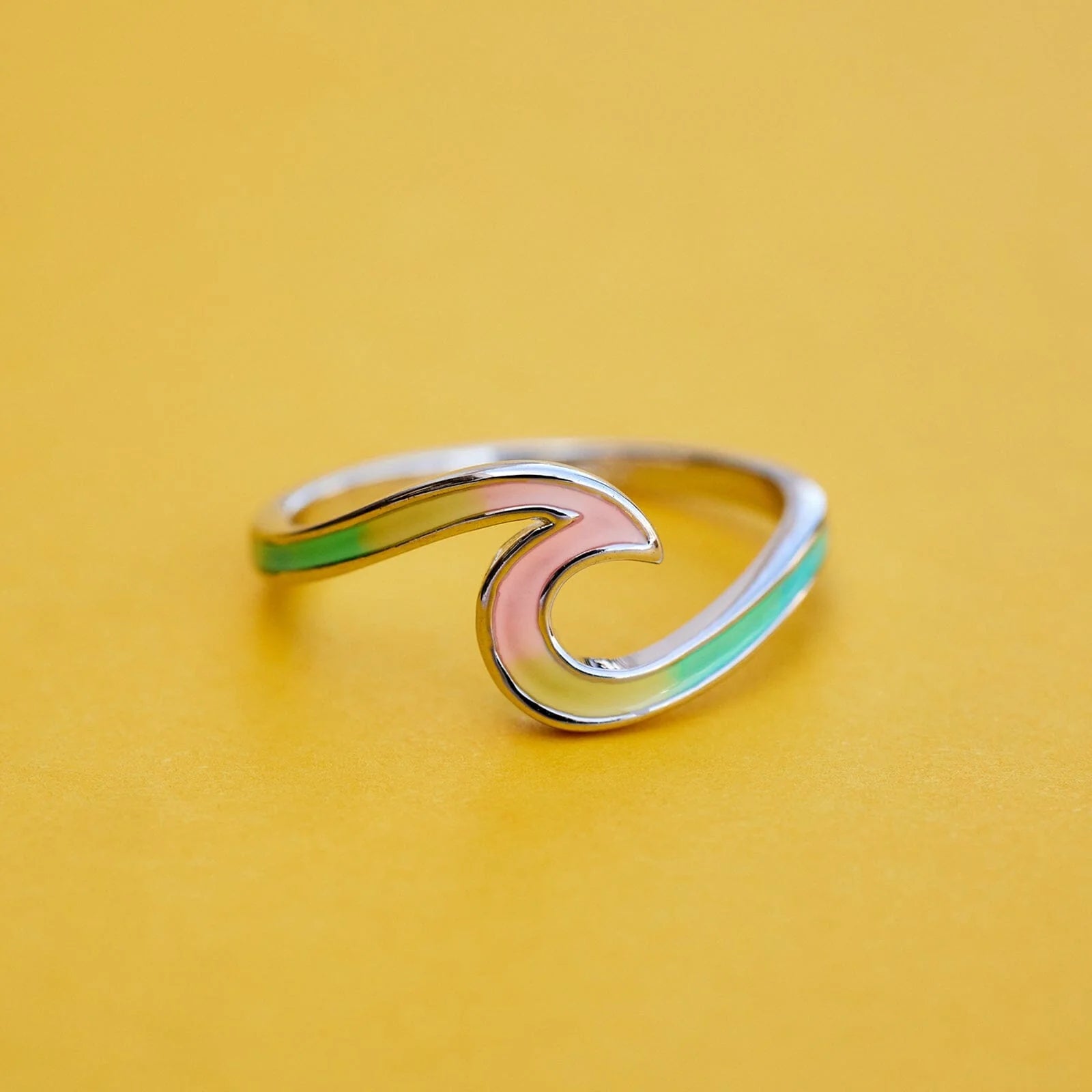 Pura Vida Tie Dye Wave Ring SILVER